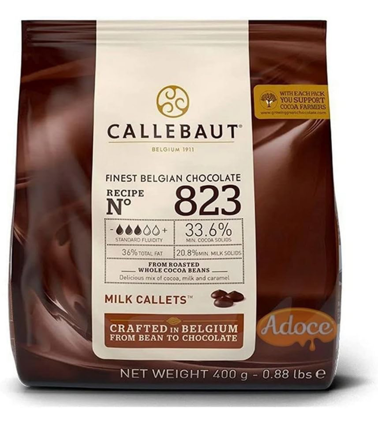 Chocolate ao leite Callebaut
